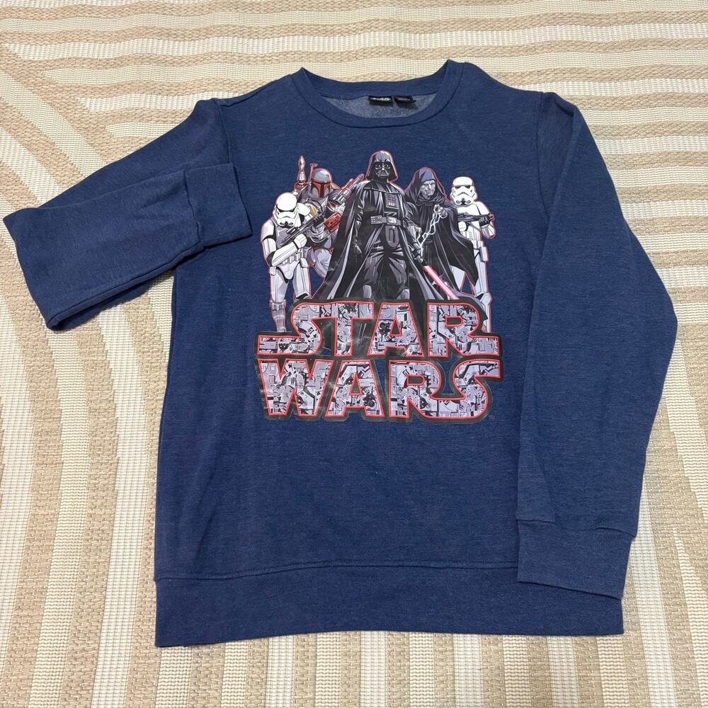 Star Wars Long Sleeve Graphic Shirt Men's XL Dark Blue